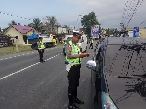 Tekan Angka Kecelakaan, Satlantas Polres Pidie Gelar Razia