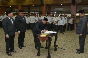 Sekda Aceh Lantik Tiga Kepala SKPA