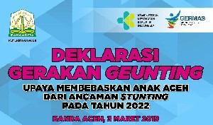 Aceh Deklarasi Gerakan Perangi Stunting