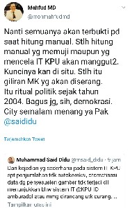 Twitwar Sengit Ala Mahfud MD, Said Didu dan Rizal Ramli.