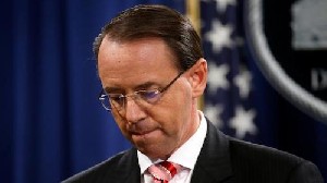 Deputi AS AG Rod Rosenstein Mengirim Surat Pengunduran Diri ke Trump