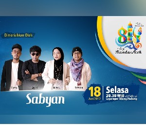 Nisa Sabyan Akan Meriahkan Malam Puncak HUT Kota Banda Aceh ke 814