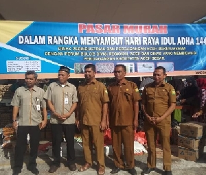 Diskopukmdag Aceh Besar dan Disperindag Aceh Gelar Pasar Murah