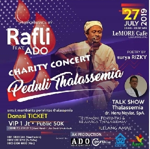 Konser Amal Thalassemia Digelar Besok Malam