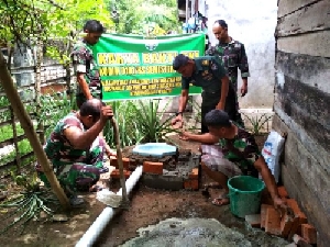 Galakkan Pola Hidup Sehat, Kodim 0101/BS Bangun Ratusan Jamban