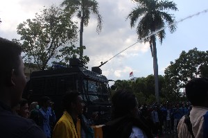 Fungsi Water Canon yang Lebih Manusiawi Menurut Polresta Banda Aceh